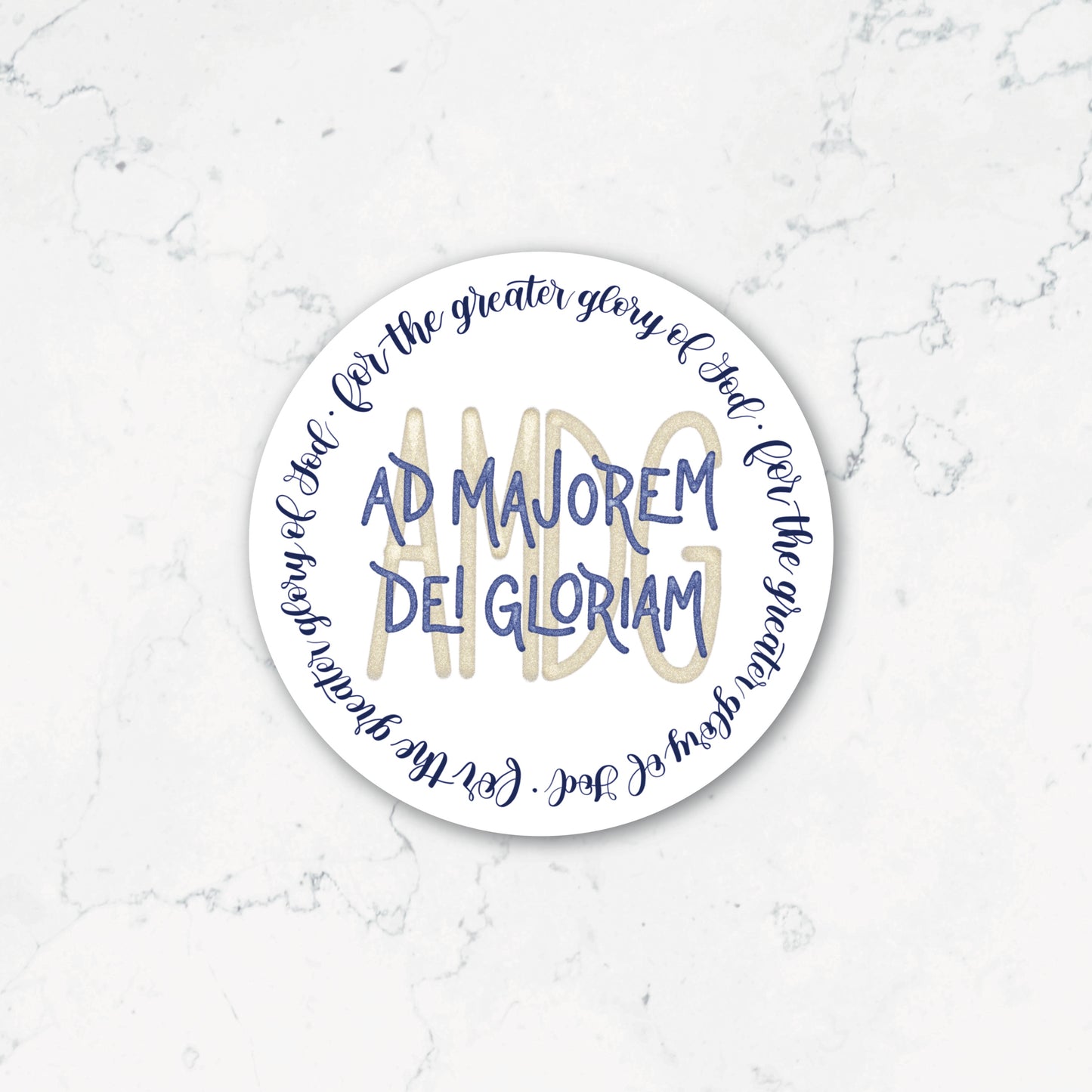 AMDG Sticker