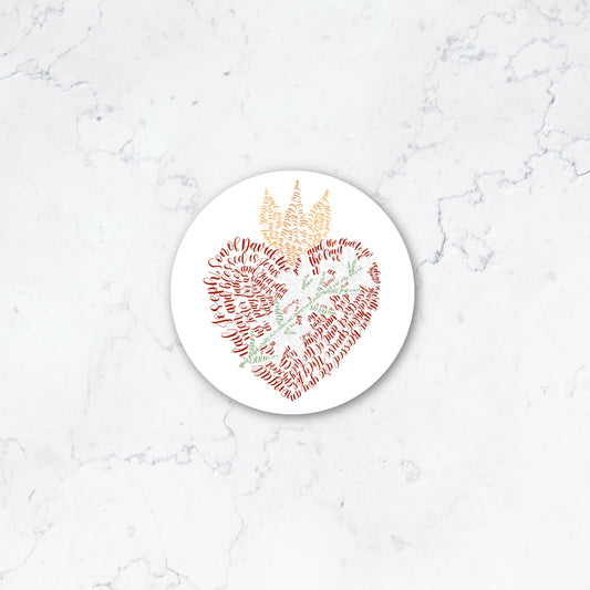 Chaste Heart Sticker