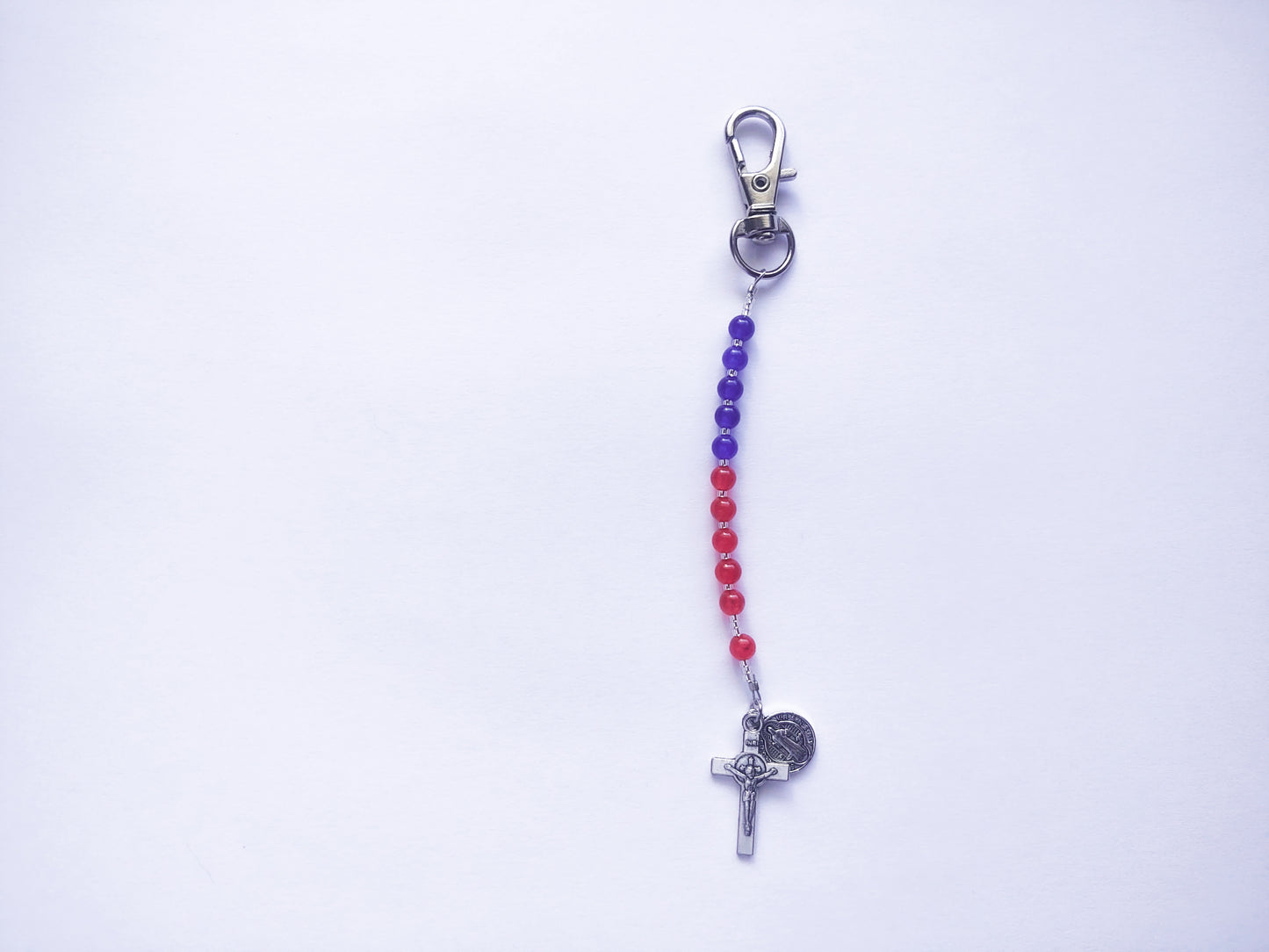 Divine Mercy Rosary Keychain